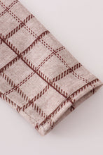 Load image into Gallery viewer, Brown plaid bloomer set
