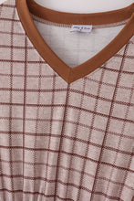 Load image into Gallery viewer, Brown plaid mom dress
