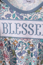 Load image into Gallery viewer, Blue floral blessed embroidery gown
