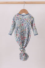 Load image into Gallery viewer, Blue floral blessed embroidery gown
