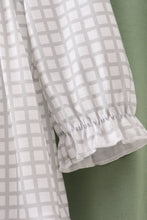 Load image into Gallery viewer, Green turkey embroidery gingham ruffle pants set
