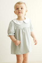 Load image into Gallery viewer, Sage stripe girl bloomer set
