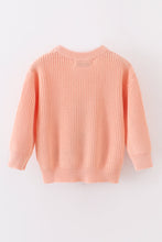 Load image into Gallery viewer, Coral hand-embroidery bunny pullover sweater
