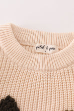 Load image into Gallery viewer, White hand-embroidery christmas tree pullover sweater
