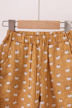 Load image into Gallery viewer, Premium pumpkin print muslin pants set
