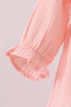 Load image into Gallery viewer, Premium pink ruffle muslin bubble
