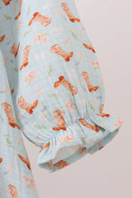 Load image into Gallery viewer, Premium boots print muslin dress
