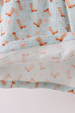 Load image into Gallery viewer, Premium boots print muslin dress
