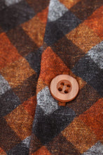 Load image into Gallery viewer, Premium brown plaid button down muslin shirt
