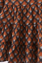 Load image into Gallery viewer, Premium brown plaid muslin dress
