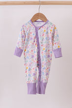 Load image into Gallery viewer, Premium butterfly garden bamboo romper
