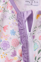 Load image into Gallery viewer, Premium butterfly garden bamboo romper
