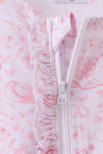 Load image into Gallery viewer, Premium pink boots bamboo romper
