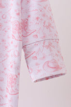 Load image into Gallery viewer, Premium pink boots bamboo romper
