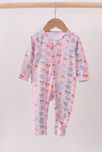 Load image into Gallery viewer, Premium whimsical bows ruffle bamboo romper
