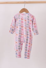 Load image into Gallery viewer, Premium whimsical bows ruffle bamboo romper
