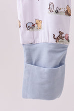 Load image into Gallery viewer, Premium blue character print bamboo romper
