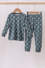 Load image into Gallery viewer, Premium forest reindeer print bamboo pants set
