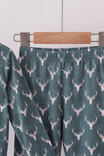 Load image into Gallery viewer, Premium forest reindeer print bamboo pants set
