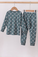 Load image into Gallery viewer, Premium forest reindeer print bamboo pants set
