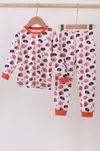 Load image into Gallery viewer, Premium orange Tennessee print bamboo pants set
