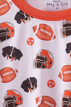 Load image into Gallery viewer, Premium orange Tennessee print bamboo pants set
