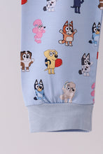 Load image into Gallery viewer, Premium blue character print bamboo pants set
