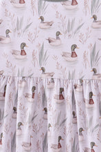 Load image into Gallery viewer, Premium green mallard print bamboo dress
