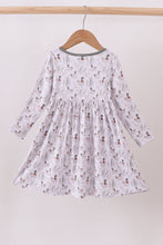 Load image into Gallery viewer, Premium green mallard print bamboo dress
