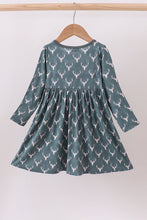 Load image into Gallery viewer, Premium forest reindeer print bamboo dress

