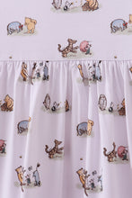 Load image into Gallery viewer, Premium blue character print bamboo dress
