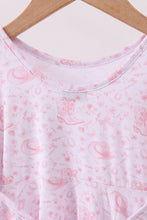 Load image into Gallery viewer, Premium pink boots bamboo dress
