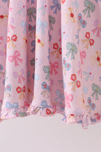 Load image into Gallery viewer, Premium whimsical bows bamboo dress
