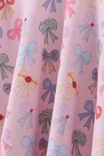 Load image into Gallery viewer, Premium whimsical bows bamboo dress

