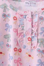 Load image into Gallery viewer, Premium whimsical bows bamboo pants set
