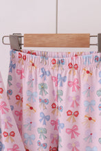 Load image into Gallery viewer, Premium whimsical bows bamboo pants set
