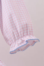 Load image into Gallery viewer, Premium turkey embroidery gingham pants set
