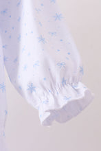 Load image into Gallery viewer, Premium blue snow bow embroidery bubble
