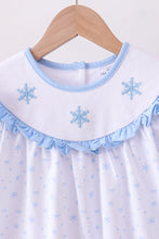 Load image into Gallery viewer, Premium blue snow bow pants set
