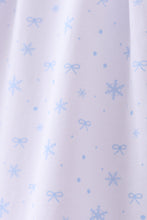 Load image into Gallery viewer, Premium blue snow bow pants set

