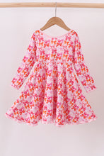 Load image into Gallery viewer, Premium berry blossom bows ruffle bamboo dress
