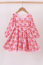Load image into Gallery viewer, Premium berry blossom bows ruffle bamboo dress
