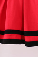 Load image into Gallery viewer, Premium Red Go Dawgs Georgia embroidery ruffle dress
