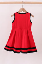 Load image into Gallery viewer, Premium Red Go Dawgs Georgia embroidery ruffle dress
