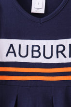 Load image into Gallery viewer, Premium Navy Auburn embroidery ruffle dress
