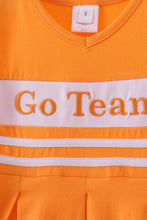 Load image into Gallery viewer, Premium Orange Tennessee Go Team embroidery ruffle dress
