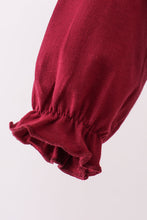 Load image into Gallery viewer, Premium Maroon Georgia bulldog bow embroidery bubble
