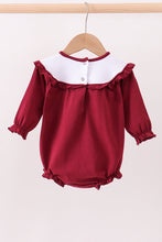 Load image into Gallery viewer, Premium Maroon Georgia bulldog bow embroidery bubble
