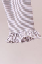 Load image into Gallery viewer, Premium Maroon Georgia bulldog bow embroidery ruffle pants set
