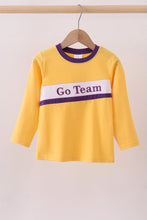 Load image into Gallery viewer, Premium Yellow LSU Go Team embroidery top
